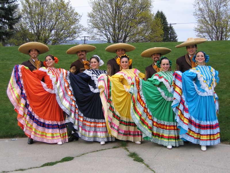 Colorful Jalisco Ribbon Dress